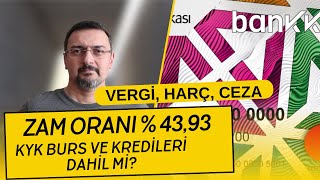 SON DAKİKA DEVLET VERGİ HARÇ CEZALARA 4393 ZAM YAPTI KYK BURS VE KREDİLERİ DAHİL OLUR MU [upl. by Ylrebmit489]