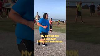 10K Run progress running motivation inspiration run runner weightlossjourney runmotivation [upl. by Donohue]