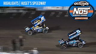 World of Outlaws NOS Energy Drink Sprint Cars Husets Speedway June 22 2022  HIGHLIGHTS [upl. by Amathist]