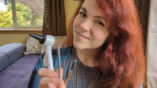 ASMR  Cozy Ear Cleaning  Otoscope Pick Wax Pulling  Soft Spoken Friend [upl. by Ariaic]