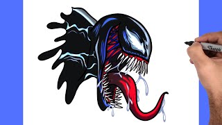 COMO DESENHAR O VENOM [upl. by Abbottson]