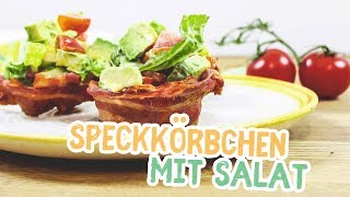 Speckkörbchen mit Salat [upl. by Khai190]