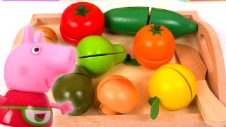 Apprendre les fruits et legumes en français avec Peppa Pig [upl. by Jania414]