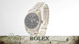 Rolex DayDate 18039 18k white gold [upl. by Dehsar]