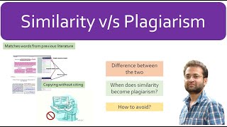 Difference between Similarity and Plagiarism What is plagiarism How to remove plagiarism [upl. by Ntsud]