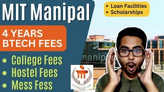 MIT Manipal fees for 4 years BTech with hostel 2023 UPDATED 🤑 MIT Manipal Admission Process 2023 [upl. by Itisahc578]