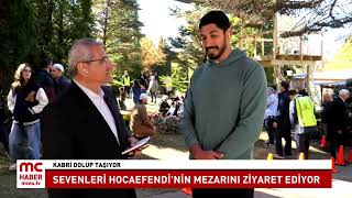 Sevenleri Hocaefendiyi kabri başında ziyaret ediyor Enes Kanter Freedom MC Habere konuştu [upl. by Ettenotna382]