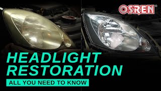 How to restore headlights  3 ways but which is the best [upl. by Yarrum]