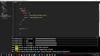 Grunt JS Tutorial 6  Uglifying JavaScript [upl. by Ahseret]