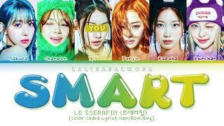 LE SSERAFIM 르세라핌 amp YOU AS A MEMBER  SMART  Karaoke EASY LYRICS [upl. by Eikcir610]