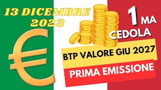 Cedola Semestrale BTP Valore 2027 Il Regalo Anticipato che Rivoluzionerà il Tuo Natale [upl. by Ali]