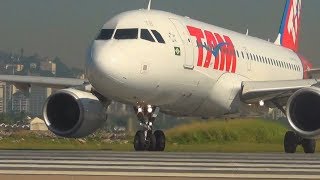 SHOW de Decolagens no Aeroporto Santos Dumont Rio de Janeiro [upl. by Monney]