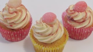 Rhubarb and Custard Cupcakes  CupcakeGirl [upl. by Barcus]