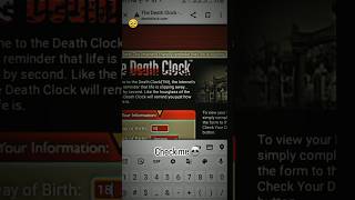 The Death clock status 👿👿😅😅 you check me please [upl. by Joe]