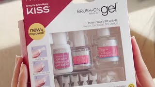 DIY Manicure Tutorial  Kiss Brush On Gel Nail Kit [upl. by Pampuch]