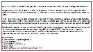 Resolvendo questões de concurso  prova delegado de polícia  parte 4 [upl. by Leonardi]