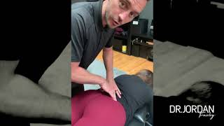 Chiropractic Adjustment for Hip Pain and Assessment Dr Jordan Fairley [upl. by Alliuqat]