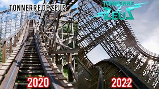 Tonnerre de Zeus VS Tonnerre 2 Zeus  Parc Astérix comparatif [upl. by Tolland41]