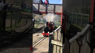 MVR no19 ‘Athelstan’ blasts through a station the moor valley miniature railway [upl. by Samuel]