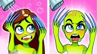 Long Hair VS Short Hair Problems  Girl With Long Hair Crazy Struggles And Fails By Peear Vlogs🍐😍 [upl. by Salisbarry]