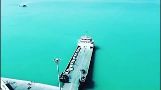 Iran hormozgan qeshm island Laft jetty landing craft by mavic mini2 [upl. by Yemiaj124]