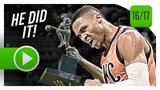 Russell Westbrook EPIC 42nd TripleDouble vs Nuggets 20170409  50 Pts 16 Reb 10 Ast DAGGER [upl. by Etnoled]