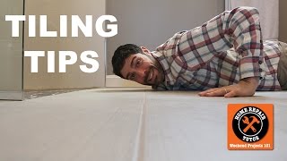 Tiling Tips and Techniques for Bathroom Remodeling Quick Tips  by Home Repair Tutor [upl. by Griffin]