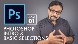 Basic Selections  Adobe Photoshop for Beginners  Class 1 Eng Sub [upl. by Enovi]