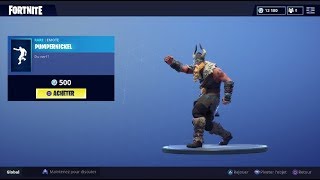 FORTNITE  Boutique du 8 août New Dance quotPUMPERNICKELquot  Skins quotLAPINETTE BAGARREUSEquot [upl. by Janus]