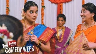 Acchit Gachhi  Comedy Scene  Time Please  Marathi Movie  Priya Bapat Vandana Gupte [upl. by Drolyag]