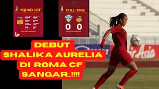 DEBUT SHALIKA AURELIA Main Cantik Bersama Tim Italia ROMA CF [upl. by Heeley]