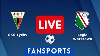 🔴 LIVE  GKS Tychy vs Legia Warszawa na żywo  Polska Cup 2023  Fansports [upl. by Annoek]