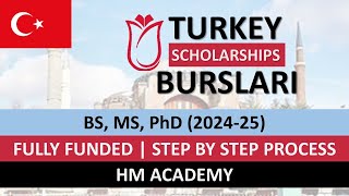 Apply to Turkiye Burslari Scholarships 2024–2025 Fully Funded Scholarship  International Students [upl. by Nollad545]