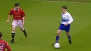 Manchester Utd v Middlesbrough 199697 JUNINHO EMERSON KEANE NEVILLE GOAL [upl. by Neros]