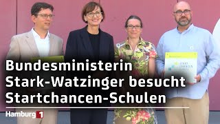 Größtes Bildungsprogramm Deutschlands Bundesministerin StarkWatzinger besucht StartchancenSchulen [upl. by Wanids]