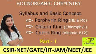 Porphyrin Ring  Chlorin Ring  Corrin Rings  Syllabus  Bioinorganic Chemistry Part1 [upl. by Hudis]