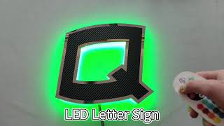 led backlit letter sign [upl. by Sirah]