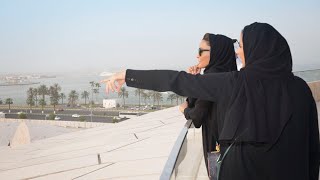 HH Sheikha Moza visits Qatar National Museum  زيارة صاحبة السمو الشيخة موزا لمتحف قطر الوطني [upl. by Emelina]