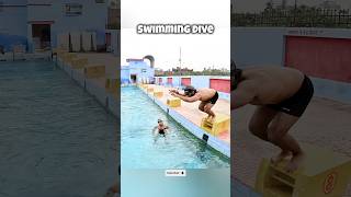 Swimming Dive in Slow Motion 🏊🏼swimmingtips swimtechnique swimming dive [upl. by Gnav]