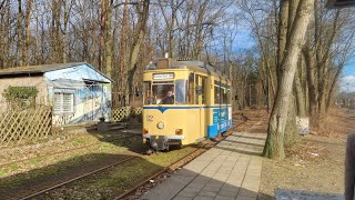 Straßenbahn Woltersdorf  Mitfahrt in der kompletten 87 von S Rahnsdorf bis Schleuse im Gotha 32 [upl. by Akemehs]