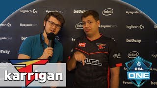 FaZe karrigan spricht Deutsch im Interview  ESL ONE COLOGNE 2017 Groupstage [upl. by Lindi]