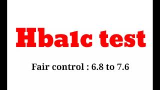 Hba1c test normal range [upl. by Ayotal]