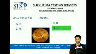 Iba sts bos 5 to 15 test preparation  Universe  general knowledge mcqs [upl. by Troc523]