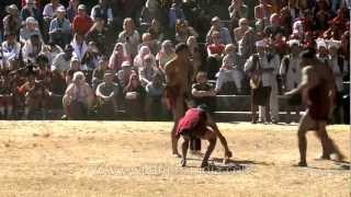 Yimchunger Nagas traditional game  Top spinning [upl. by Orson]