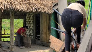 Full video The process of completing houses with bamboo and wood Bamboo chicken coop [upl. by Suryt]