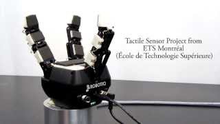 Tactile Sensor on Industrial Robot Gripper  3Finger Adaptive Robot Gripper [upl. by Ier]