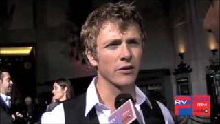 Charlie Bewley of quotTwilight New Moonquot  Astro Boy Premiere [upl. by Ymorej]