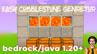 How to Easily Make a Cobblestone Generator in Minecraft 120 viral minecraft trendingstone farm [upl. by Annasor107]