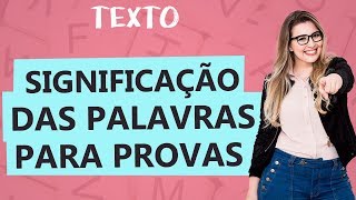 SIGNIFICADOS DAS PALAVRAS PARA INTERPRETAÇÃO DE TEXTOS  Aula 19  Profa Pamba  Texto [upl. by Nnylcaj]