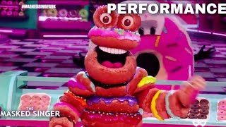 Doughnuts Sings quotSpice Up Your Lifequot by Spice Girls  Teh Masked Singer UK  Season 3 [upl. by Nniuq]